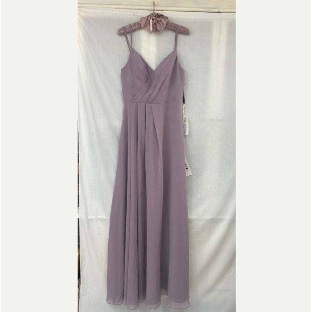Sorella Vita 9162 Bridesmaid Sz 12 Formal Long Dress Purple Lilac Dusty Lavender